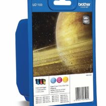 Brother LC-1100C/LC-1100M/LC-1100Y Inkjet Cartridges, Cyan/Magenta/Yellow, Multi-Pack, Standard Yield, Includes 3 x Inkjet Cartridges, Brother Genuine Supplies