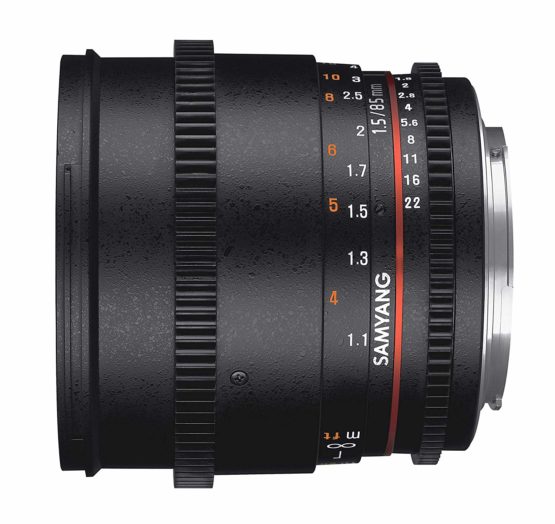 Samyang 85 mm T1.5 VDSLR II Manual Focus Video Lens for Nikon DSLR Camera