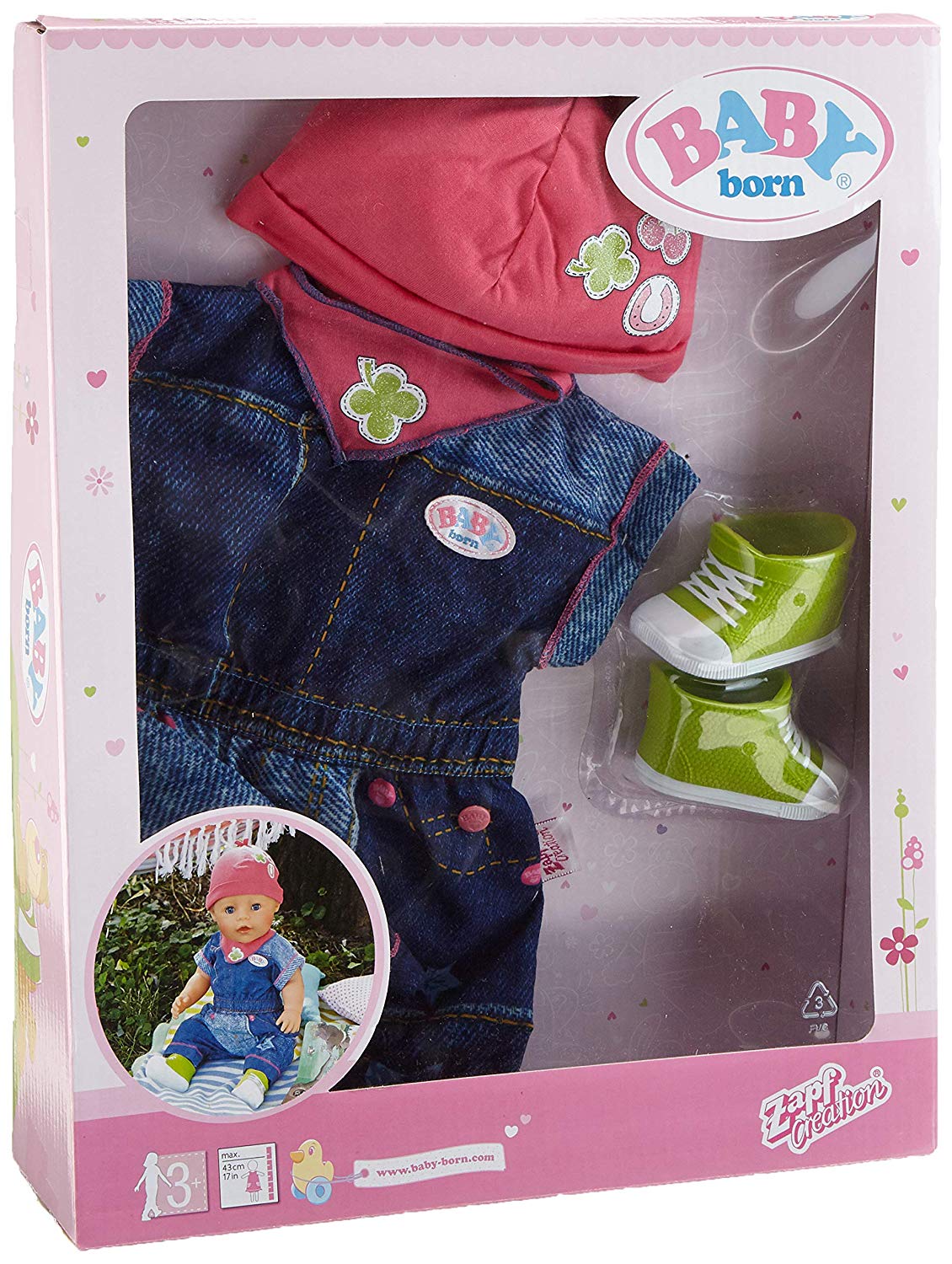 Baby Born 824498 Deluxe Jeans Collection, Assorted Model, Multicolor - Image 2