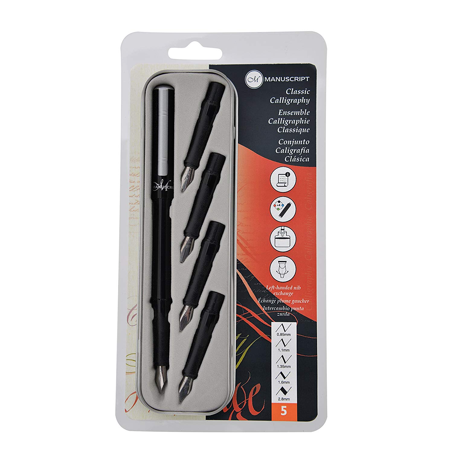 MANUSCRIPT 5 Nib Calligraphy, FMEMC1185, Black