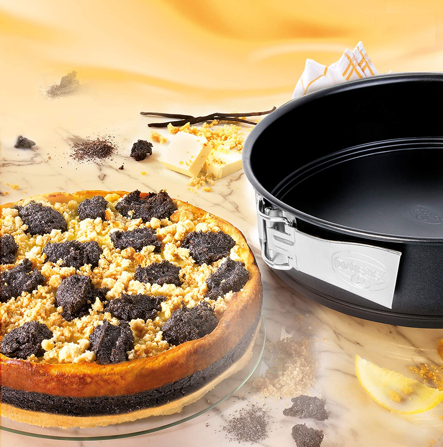 Dr. Oetker Tradition 26 cm Non-Stick Bakeware Springform, Black - Image 3
