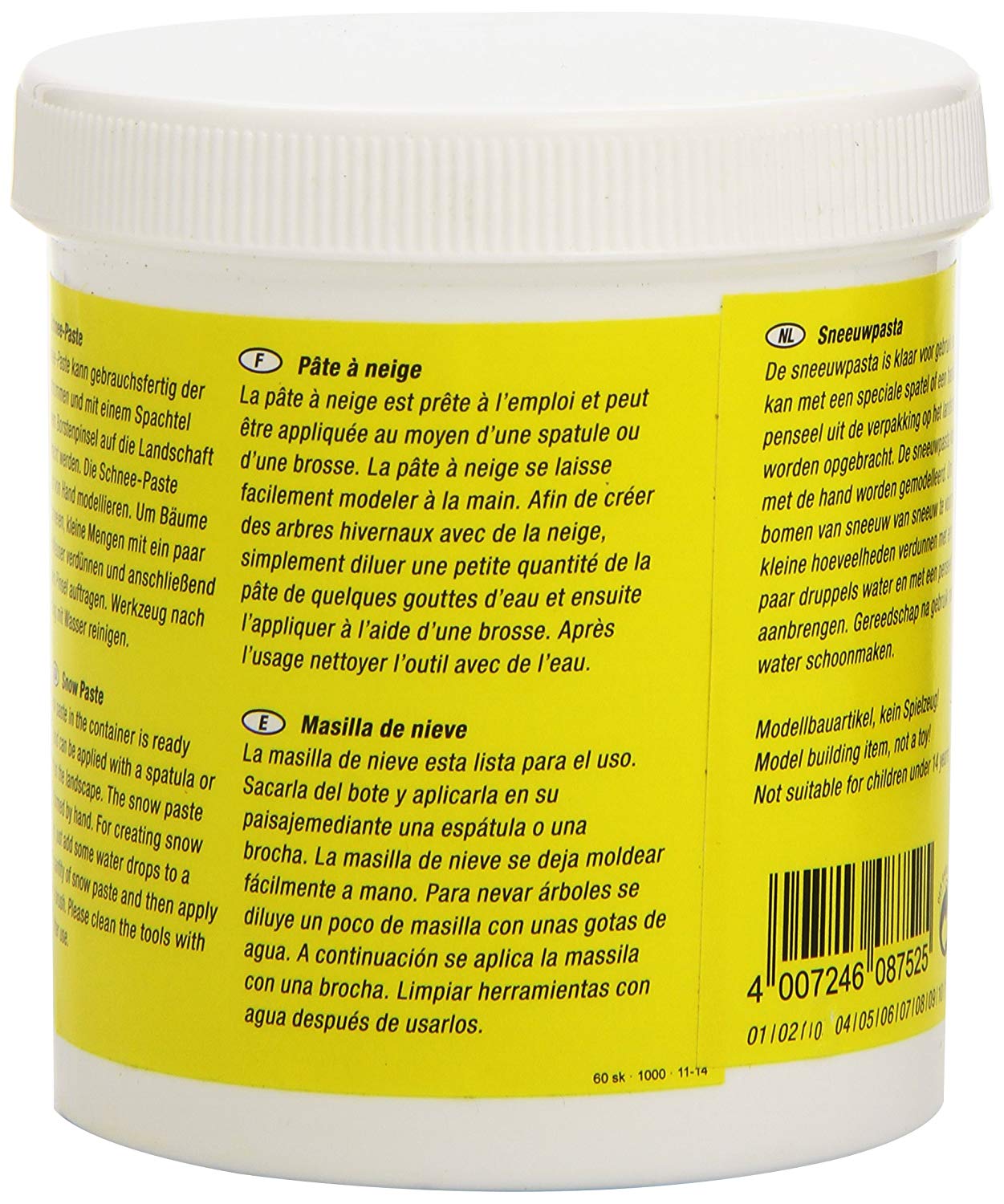 Noch 08752 Snow Paste Landscape Modelling, Gray, Large - Image 2