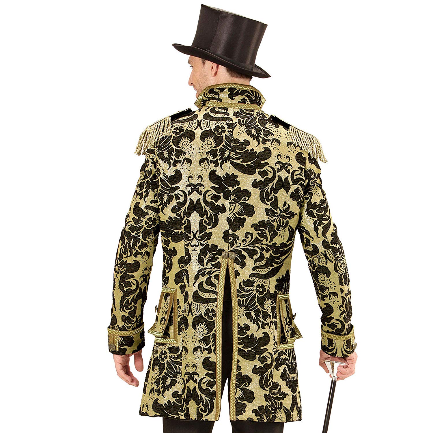 Widmann men's tailcoat, Jacquard parade costume, Gold - Image 3