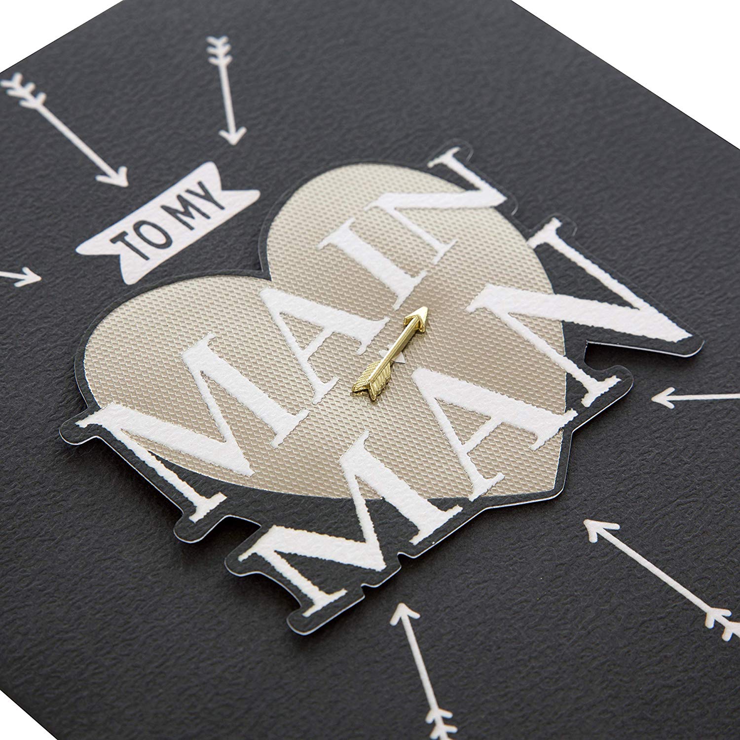 Hallmark Valentine's Day Card 'Main Man' - Medium, Bronze - Image 3
