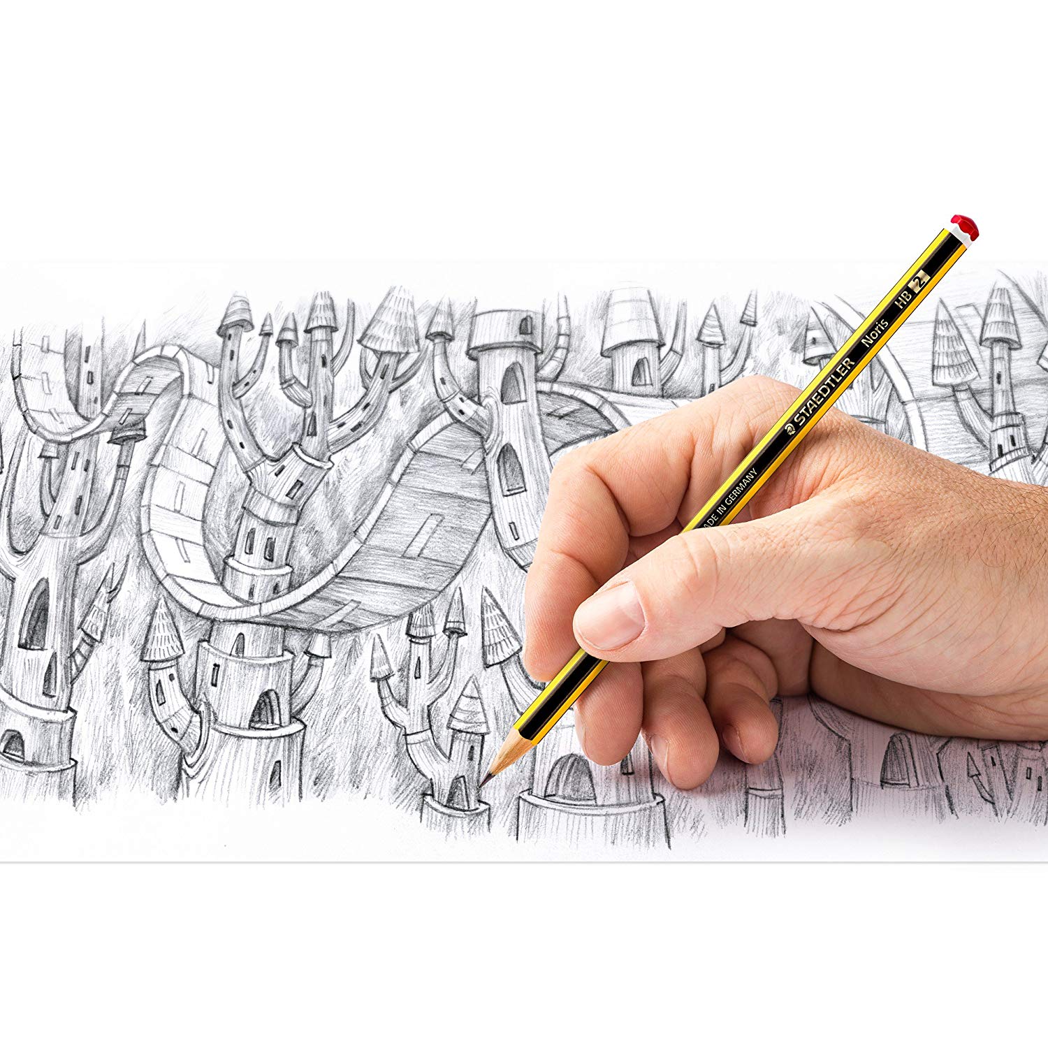 STAEDTLER 120 KP50 Noris Graphite Pencil - HB (Tub of 50), 1 count (Pack of 50) - Image 4