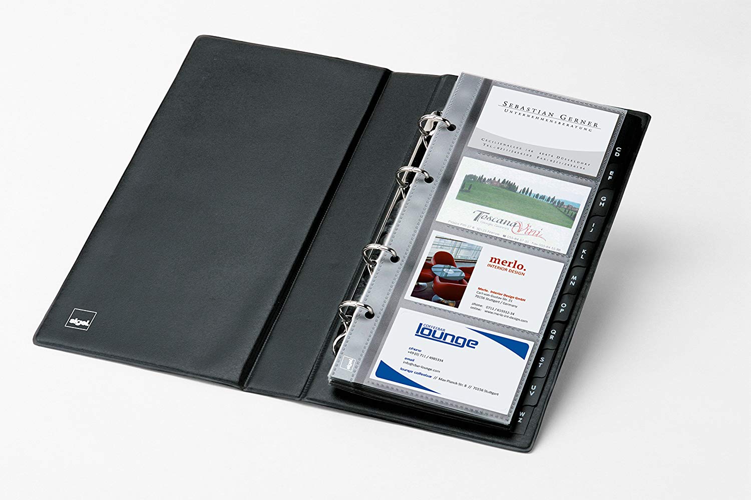 SIGEL VZ300 Card Organiser for up to 200 Cards, Black - Image 3