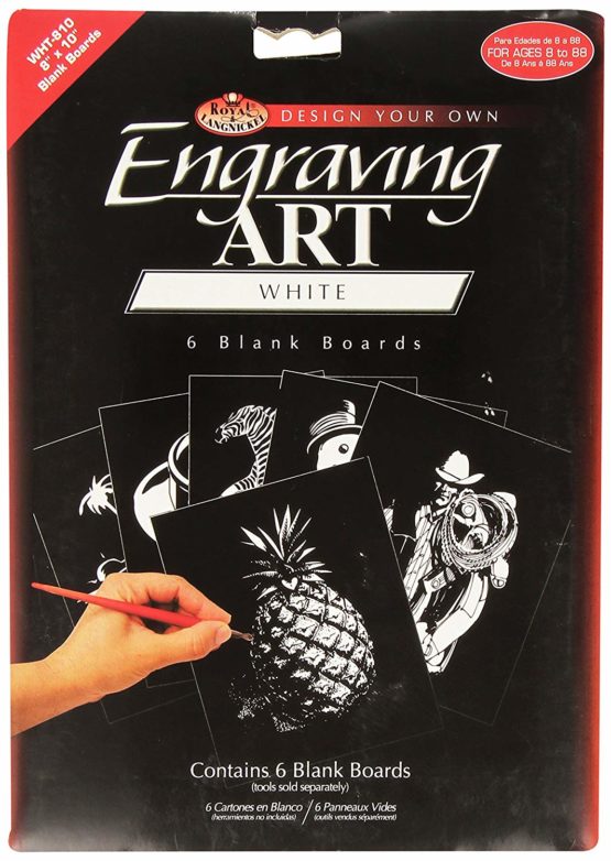Royal & Langnickel Engraving Art White 8 x 10 inch Blank Board (Pack of 6)
