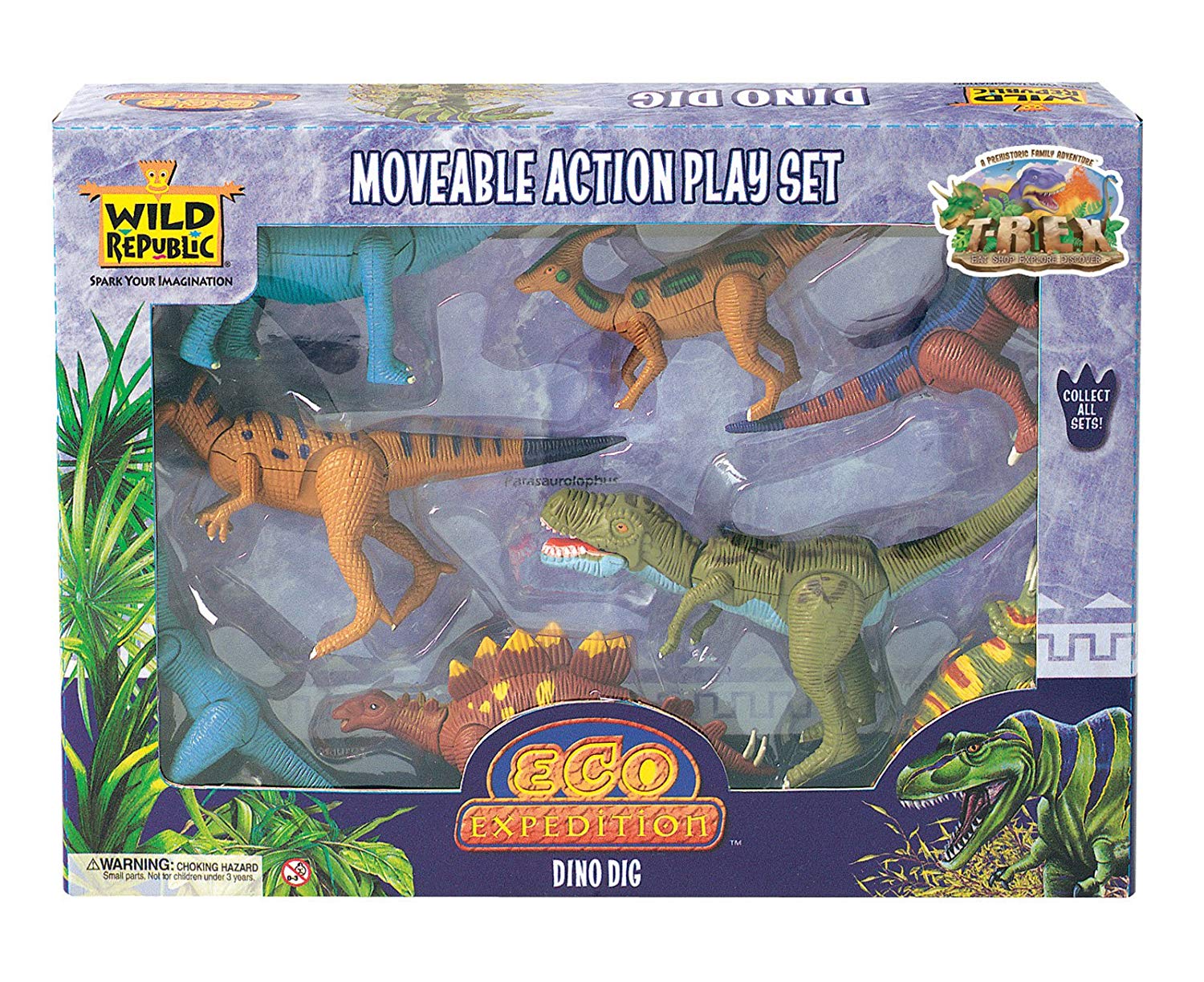 Wild Republic Eco Expedition Dino Dig Moveable Play Set | Images and