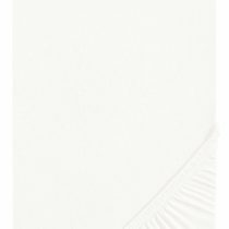 White Biberna 77866/001/322 Elastic Jersey Fitted Sheet 180 x 200 cm 200 x 2 