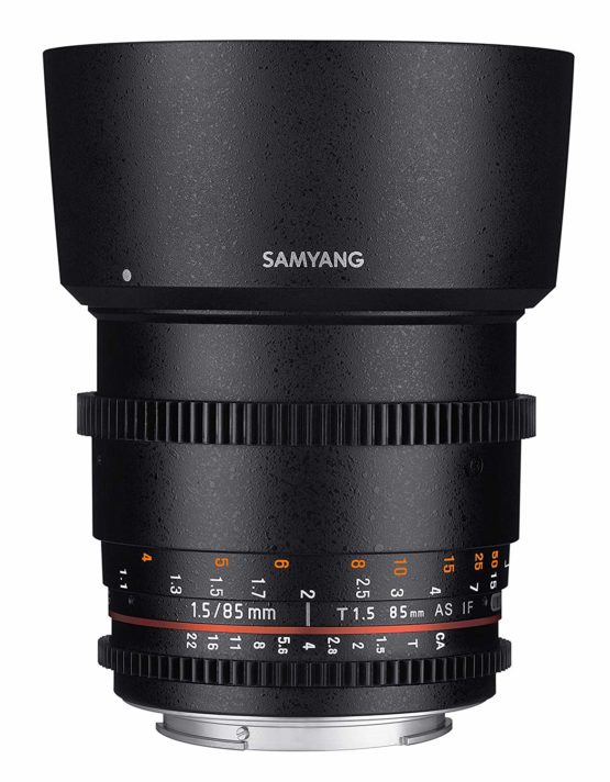 Samyang 85 mm T1.5 VDSLR II Manual Focus Video Lens for Nikon DSLR Camera - Image 2