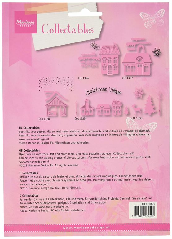 Marianne Design "Christmas Village Low" Collectable Die, Metal, Pink - Image 2