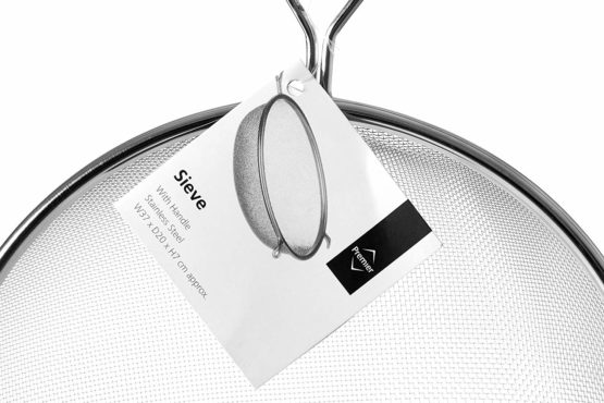 Premier Housewares 806253 Tea Strainer Sieve Metal Sieve Fine Mesh Stainless Steel Flour Sieve Kitchen Sieve Rice Sieve 6 x 35 x 19 cm - Image 4
