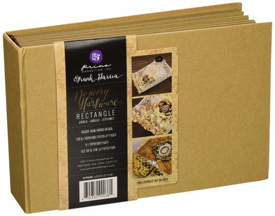 Prima Marketing Memory Hardware Chipboard Journal 5.75 x 8.75-inch, Rectangle, 8 Pages