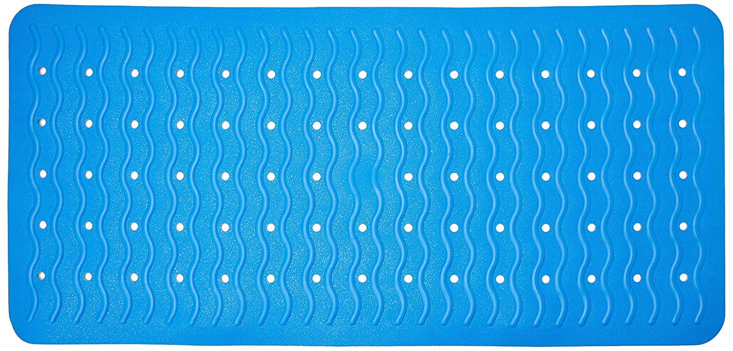 Ridder Playa 683030-350 Bathtub Mat 38 x 80 cm Neon Blue, Neon-blue, 80 x 38 cm (Rectangular)
