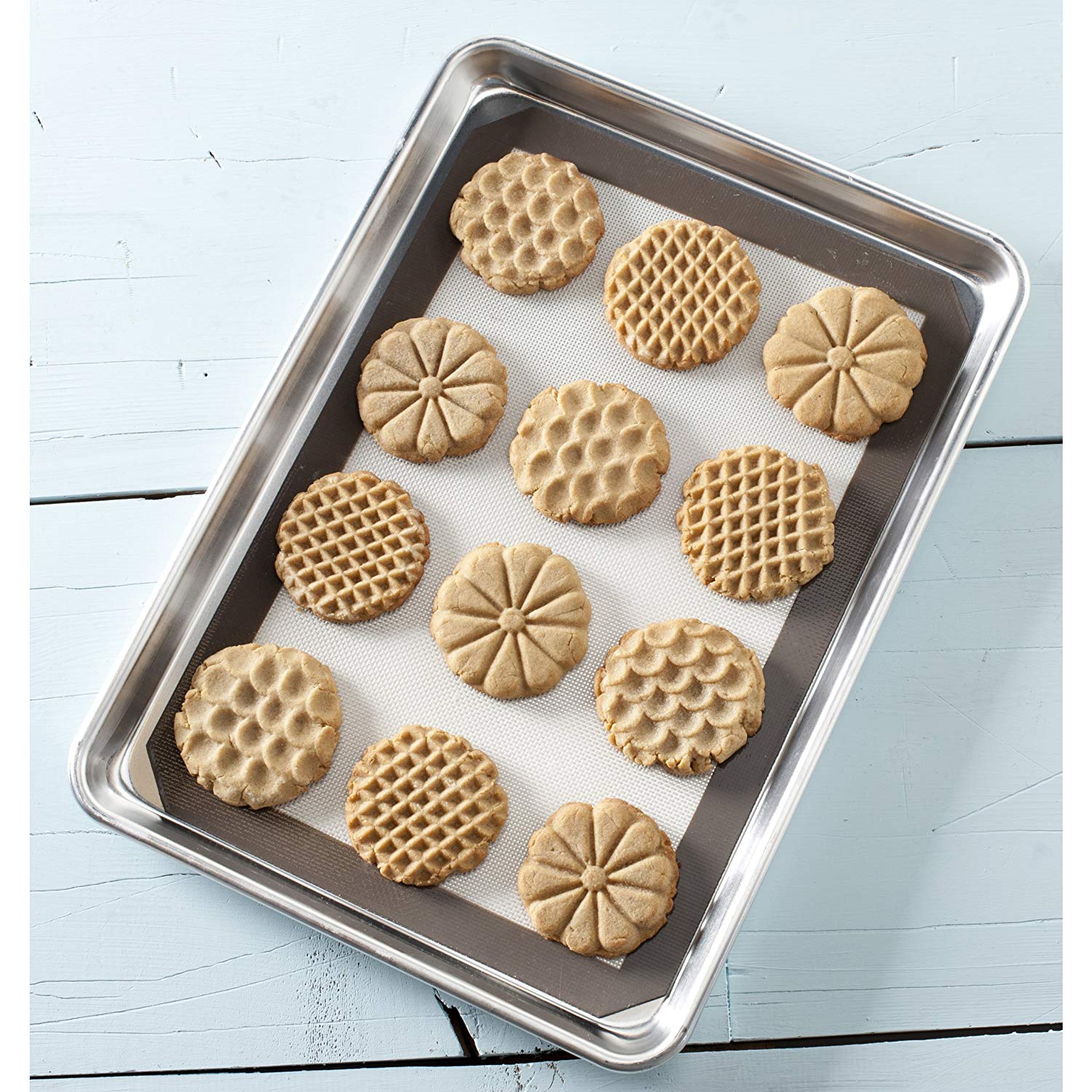 Nordic Ware All Season Cookie Stamps (Set of 3), Sturdy Cast Aluminium Cookie Stamp Set, Cookie Press Set Made in the USA - Image 3
