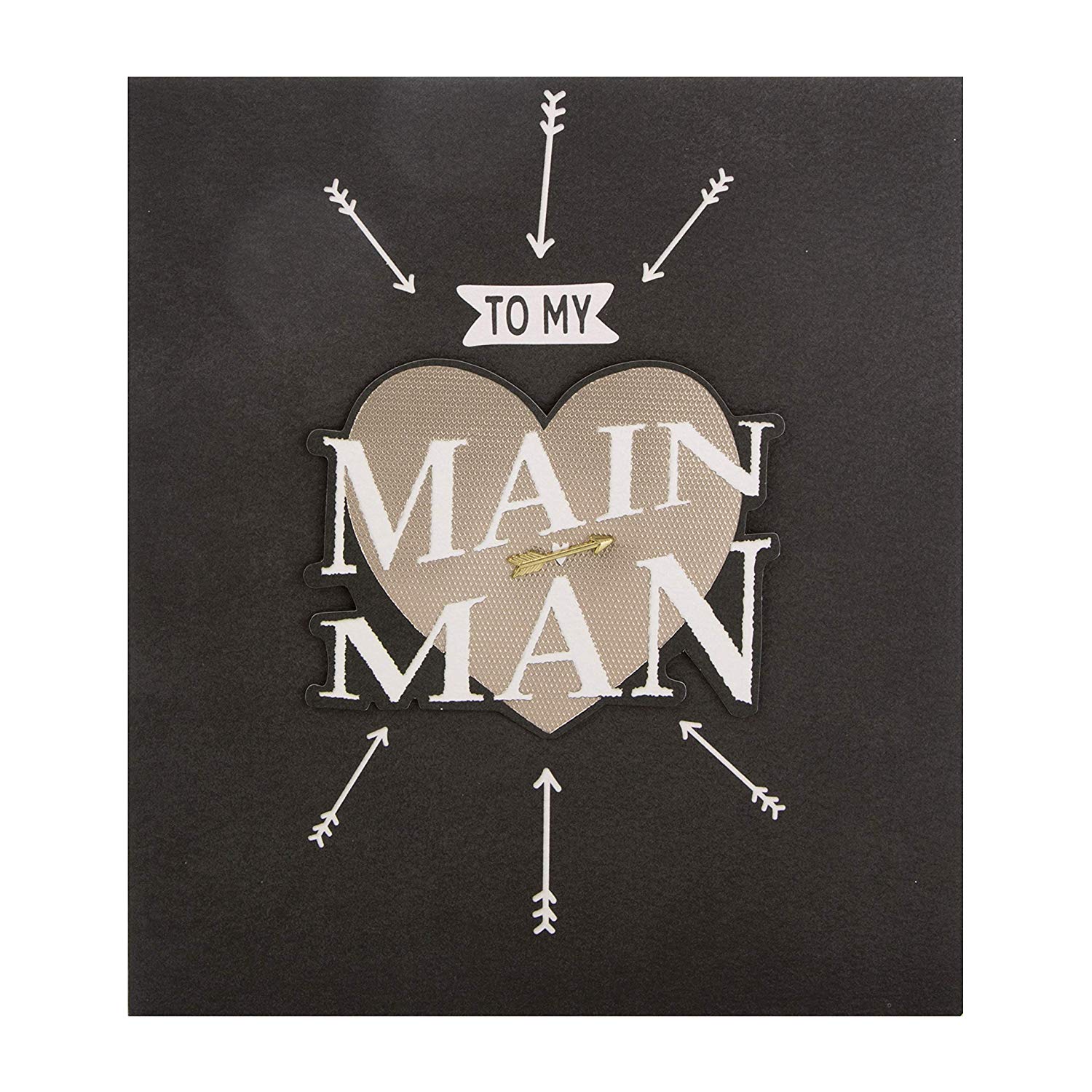 Hallmark Valentine's Day Card 'Main Man' - Medium, Bronze - Image 2