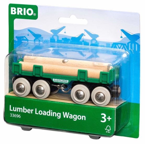 BRIO World - Lumber Loading Wagon Train for Kids Age 3 Years Up - Compatible with all BRIO Railway Sets & Accessories - Image 2
