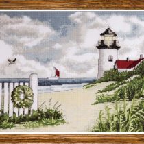 Design Works Peaceful Shores Cross Stitch Kit, Multi-Colour