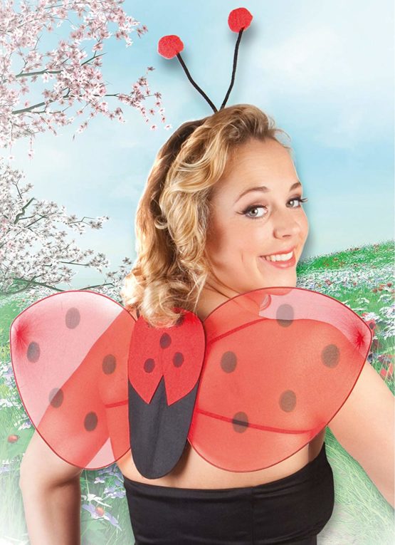 Boland 10102741 52853 Ladybird Headband and Wings Kit 25x63 cm Red, Unique - Image 3