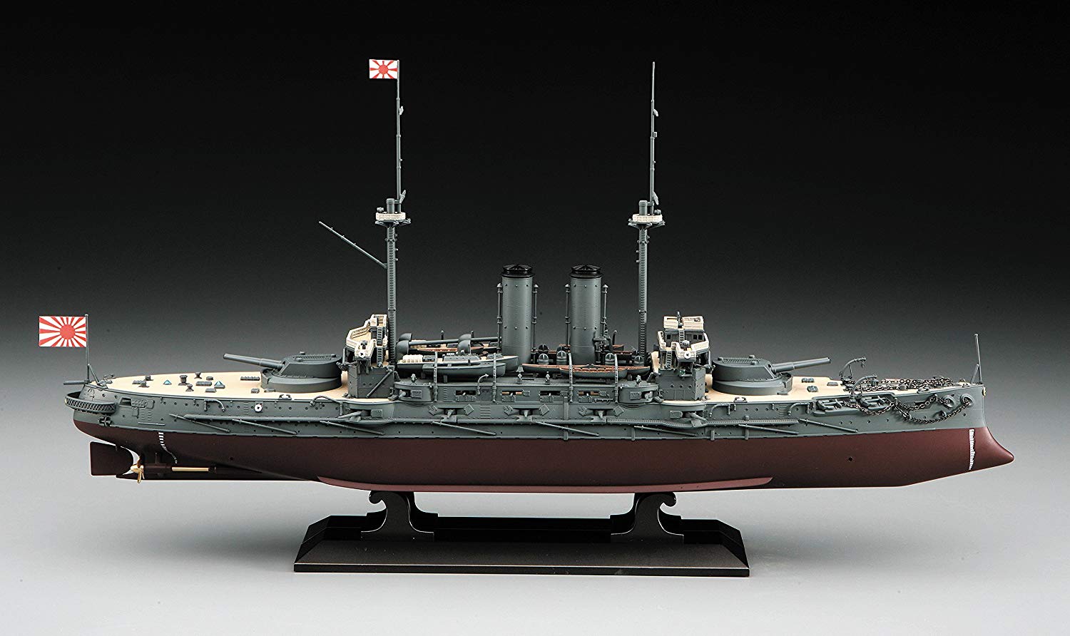 Hasegawa HAZ21 1:350 Scale IJN Battleship Mikasa Battle of The Japan Sea Model Kit, Mehrfarbig, Small - Image 2