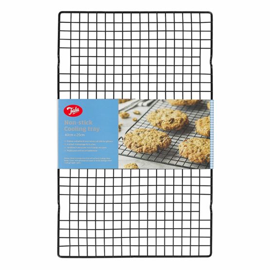 Tala 10A21605 Cake Large Loaf Cooling Rack, Unknown, 40 x 25cm , Black