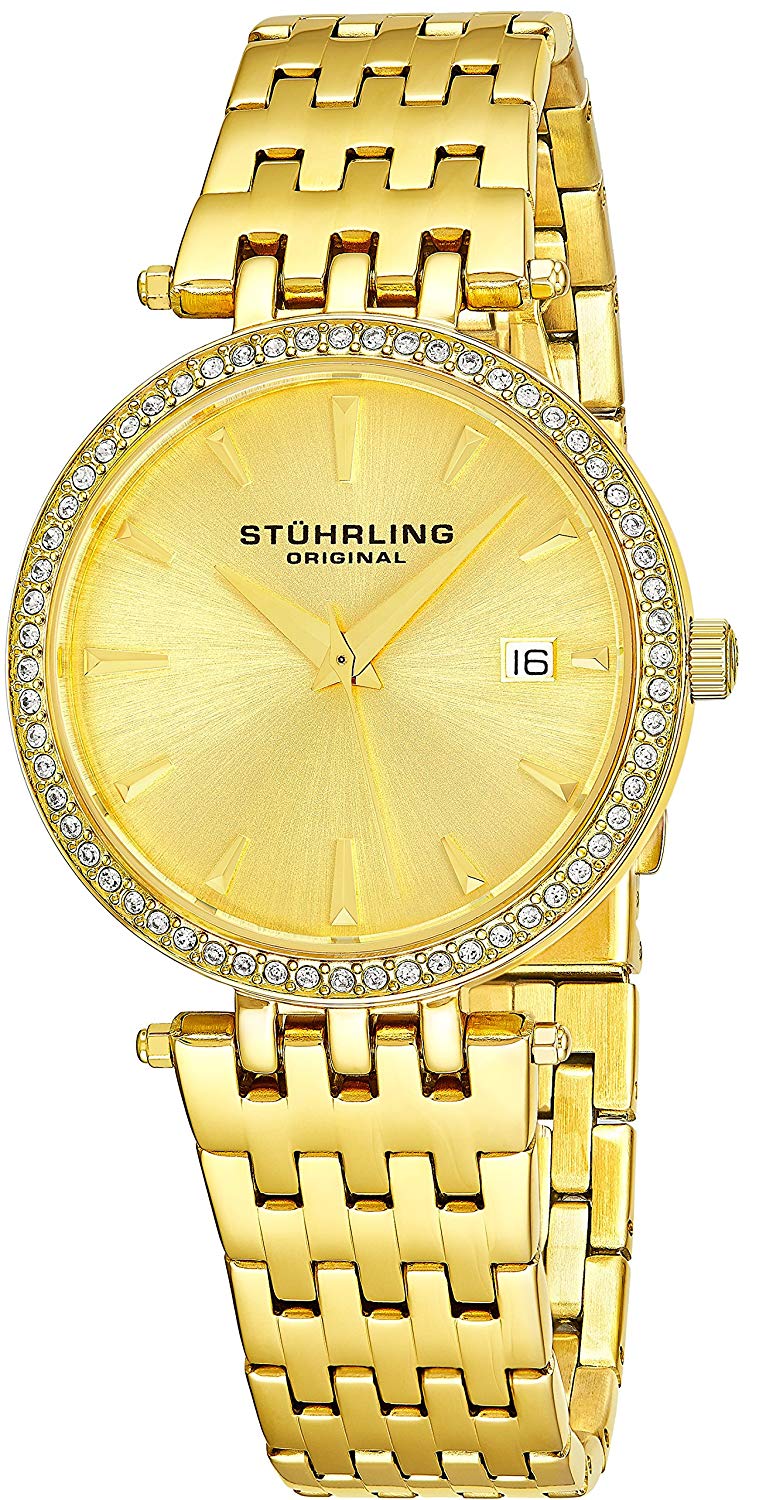 Stuhrling Original Garland Women’s Gold Quartz Watch, 579.03