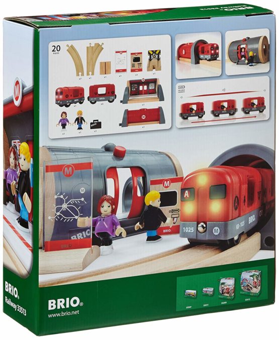 BRIO World Metro Train Set for Kids Age 3 Years Up - Compatible with all BRIO Railway Sets & Accessories - Image 2
