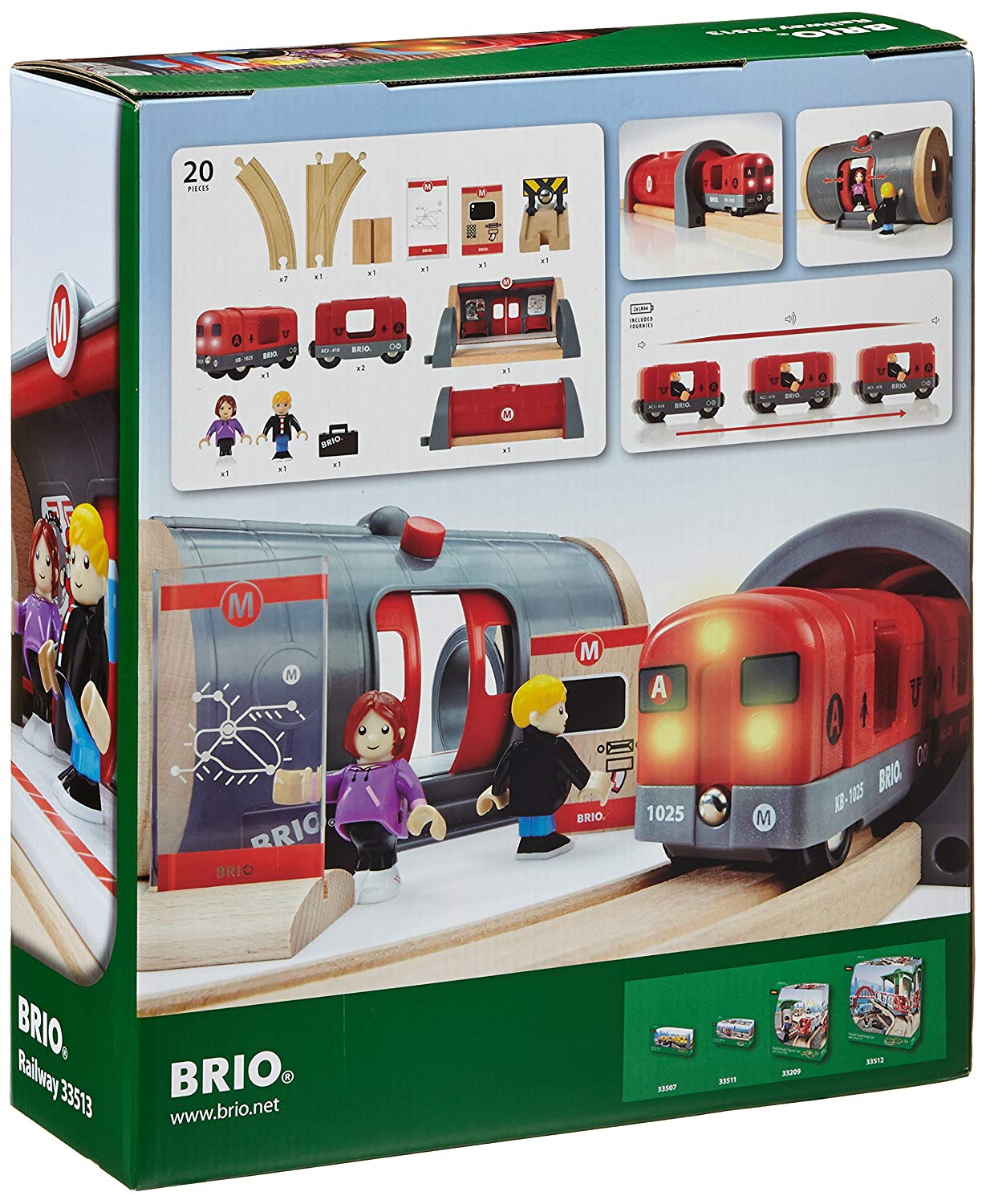 BRIO World Metro Train Set for Kids Age 3 Years Up – Compatible with ...