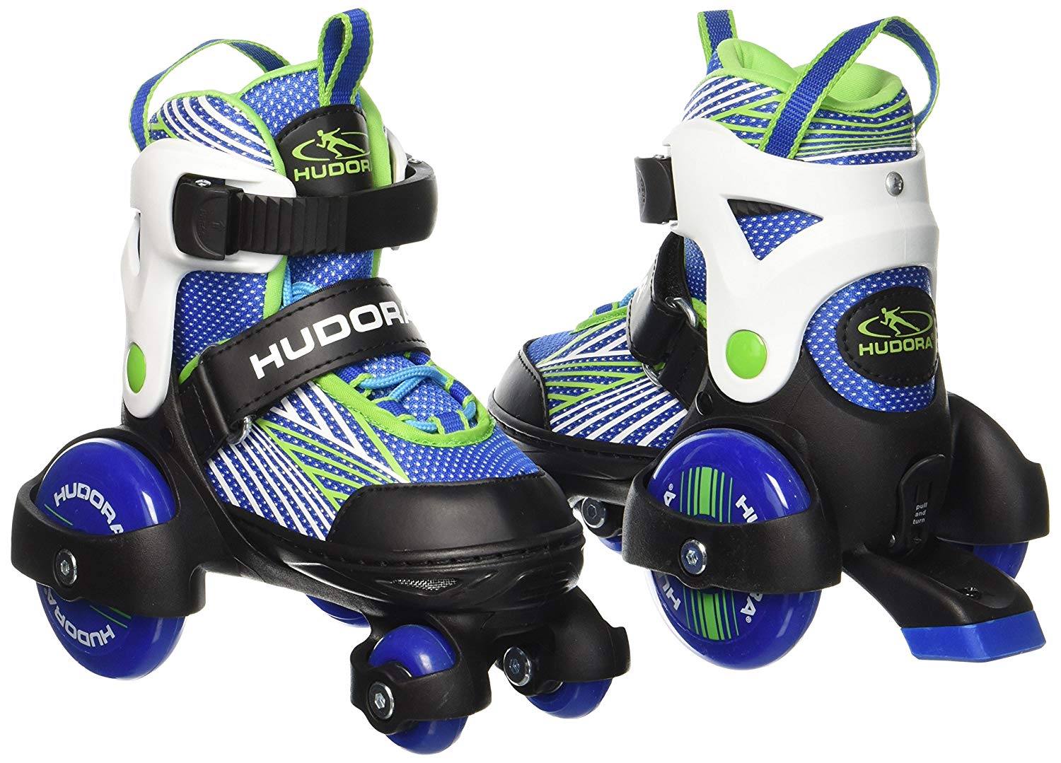 Hudora 22040 "My First Quad Boy" Roller Skates (Size 26-29), blue, 8.5-10.5