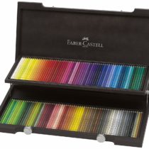 Faber-Castell 120 Polychromos Artist Colour Pencils in Wenge-Stained Wooden Case