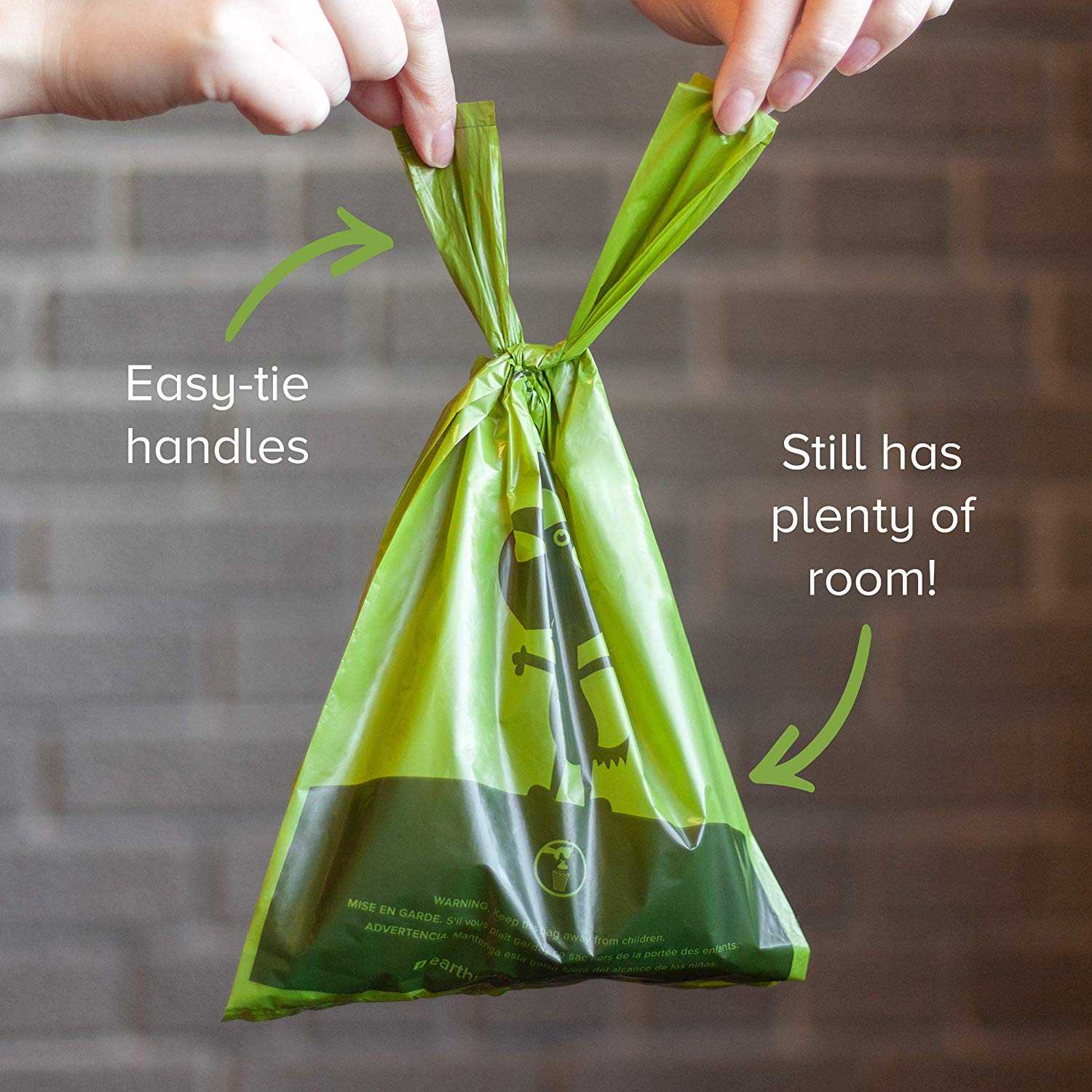 Earth Rated Dog Poo Bags with Handles, Easy Tie and Guaranteed Leakproof, Lavender Scented, 120 Bags, 120 Handle Bags - Image 3