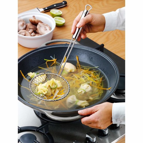 WMF Professional Plus Mesh Strainer, Deep Fat Fryer Skimmer, Stainless Steel, 36cm - Image 2
