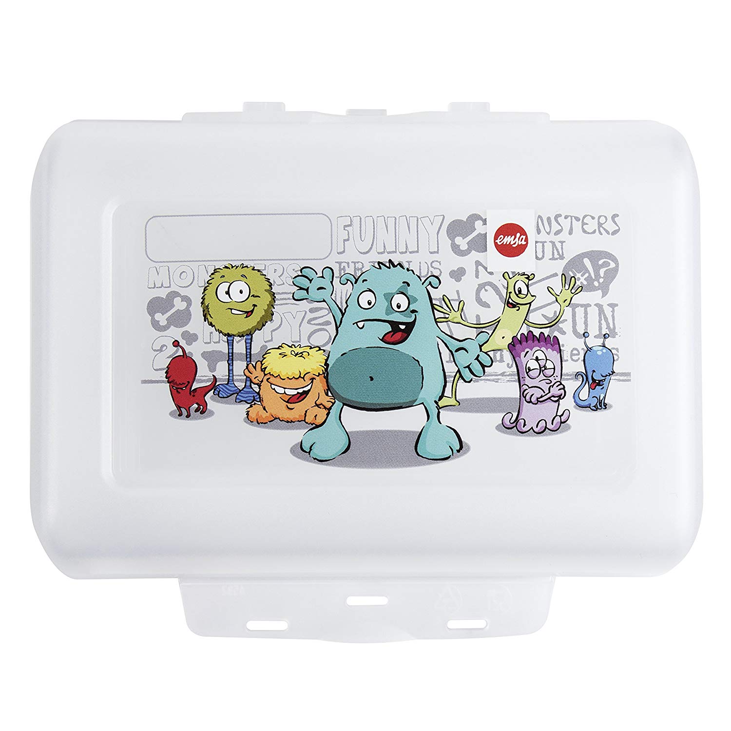 Emsa 514482 Variabolo Clipbox, BPA free, size 16 x 11 x 7 cm, mint/Monster, Transparent/Turquoise, 16 x 10.92 x 7.11 cm - Image 3