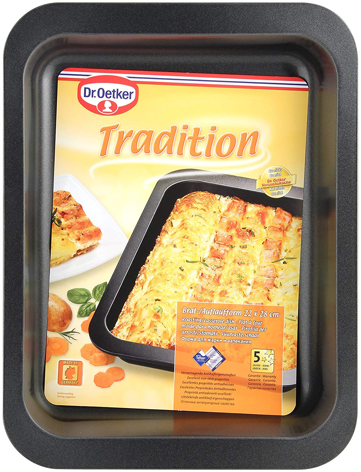 Dr.Oetker "Tradition Casserole, Steel, Black, 28 x 22 x 5 cm - Image 4
