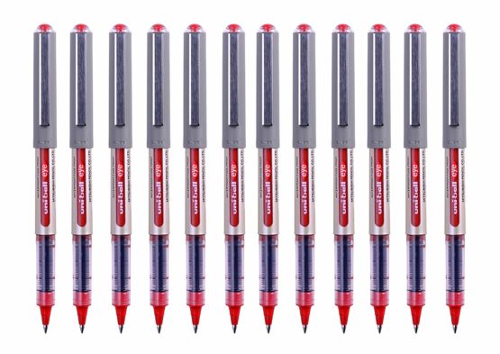 uni-ball Eye UB157 Rollerball Pen Fine 0.7mm Tip 0.5mm Line Red Ref 9000702 [Pack of 12] - Image 2