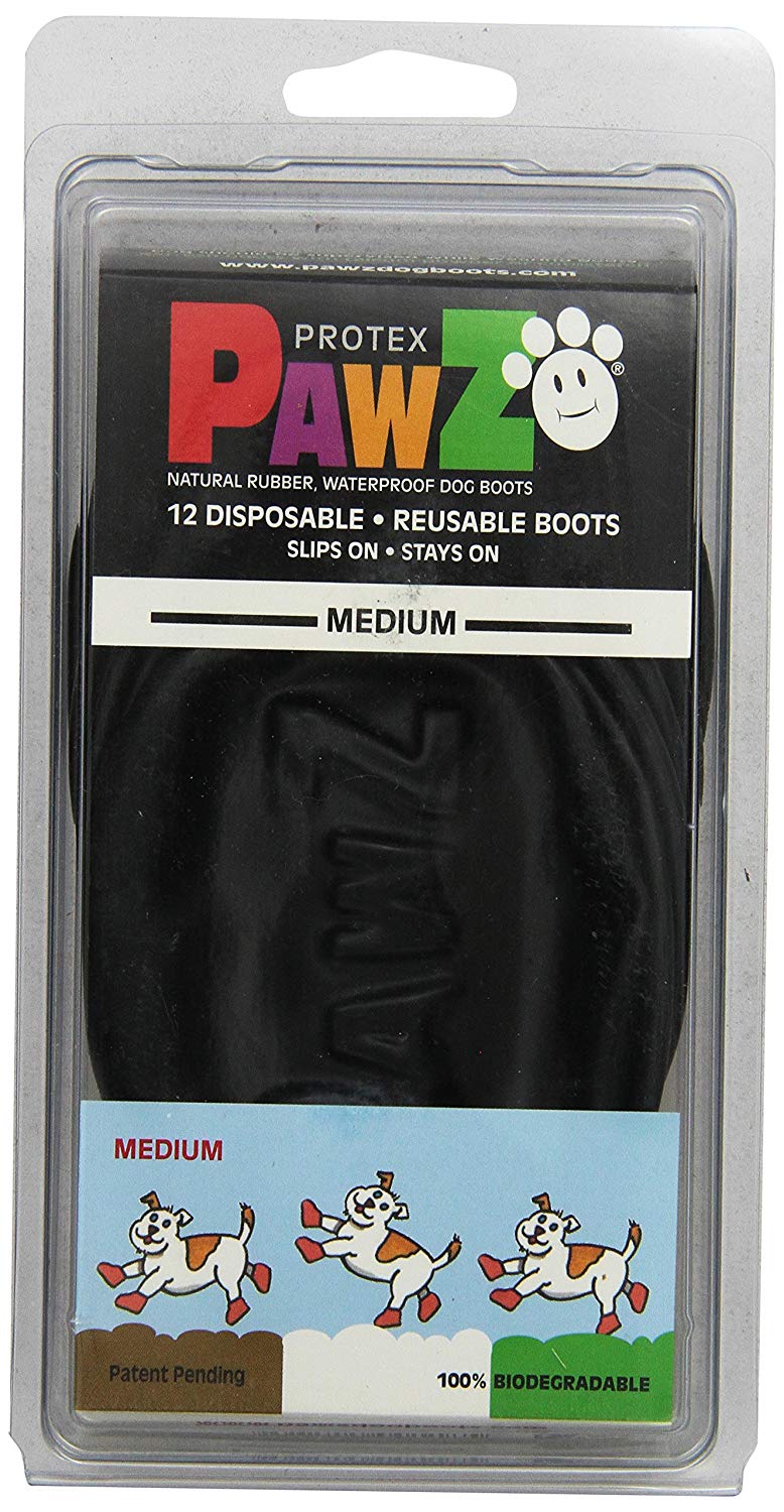 Pawz Dog - Black Dog Boots, 975114, M