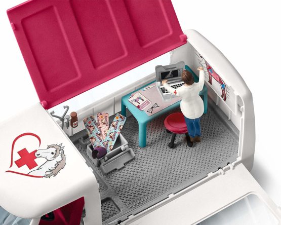 Schleich Horse Club Mobile Veterinarian Clinic Playset for Kids Ages 5-12 with Vet & Horse Toys - Image 4
