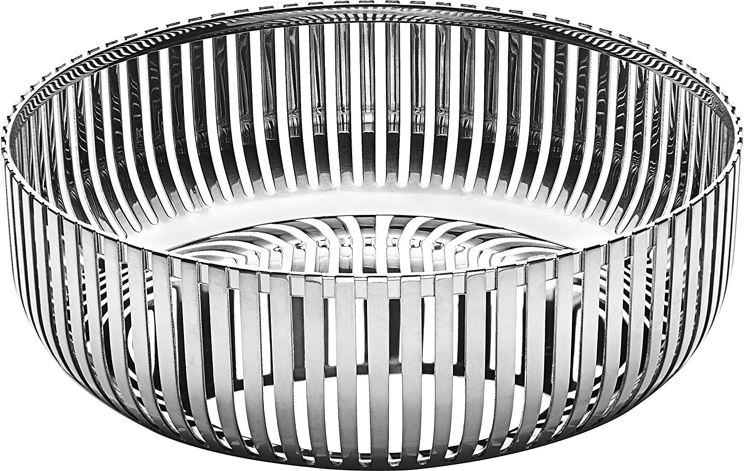 Alessi PCH02/15 - Design Perforated Kitchen Basket, 18/10 Polished Stainless Steel, 15 cm, Silver