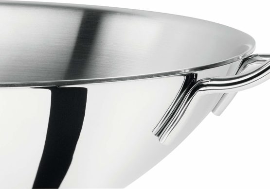 ZWILLING 40992-332-0 Wok, Incl. Glass Lid and Removable Grid Insert, Suitable for Induction, Ø 32 cm, Stainless Steel, Plus, Silver - Image 2