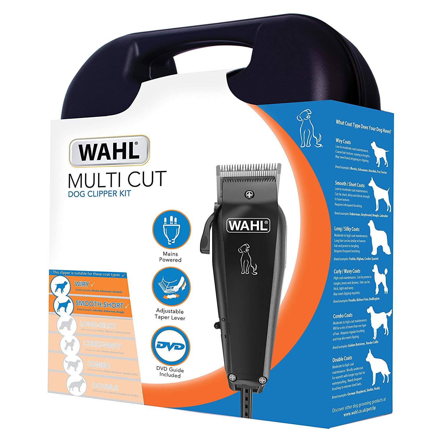 Wahl Multi‑Cut Dog Clipper Kit with Quiet Mains‑Powered Motor, Adjustable Taper Lever - Image 3