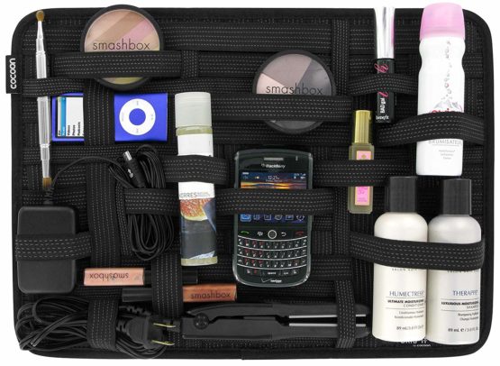 Cocoon GRID-IT XL - Big Organizer, Case with Elastic Straps, Travel Accessories, Wall Organizing System with Ring, 38.1x1x27.9cm - Black - Image 4