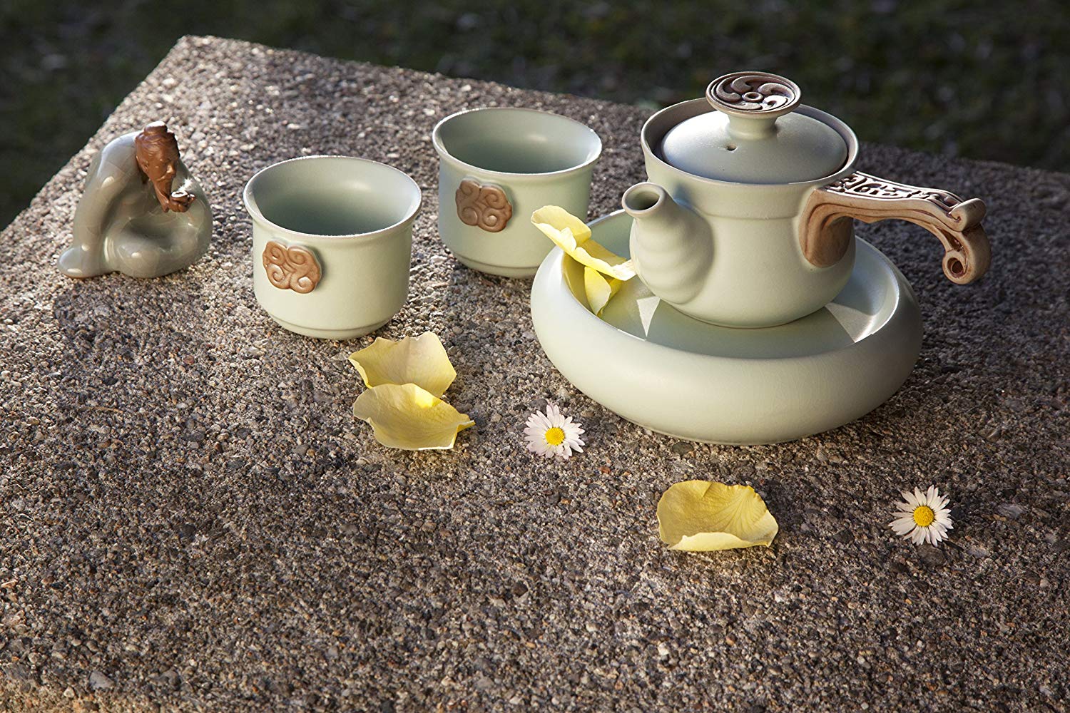 TEA SOUL "Ru Ware Teapot Set, Porcelain, Green, 33.5x19.2x10.2 cm - Image 2