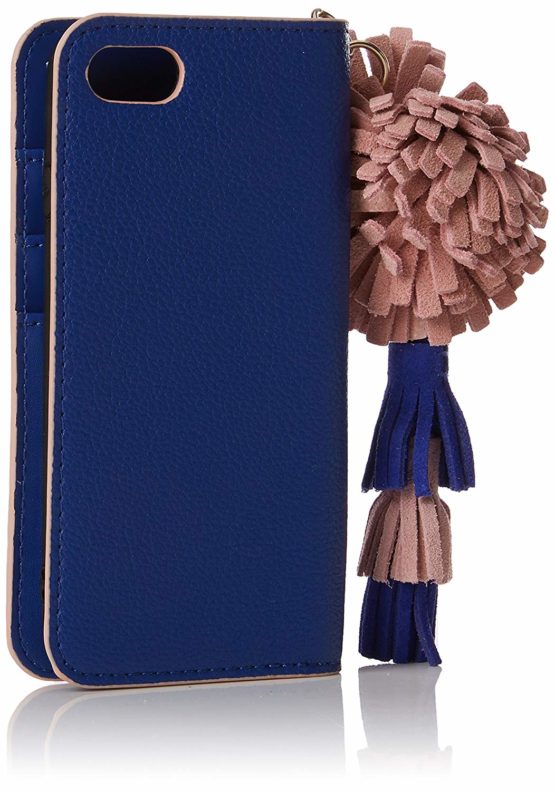 Love Moschino Women's Portacell Grain Pu Blu Clutch, Blue, 1 x 15 x 8 cm - Image 2