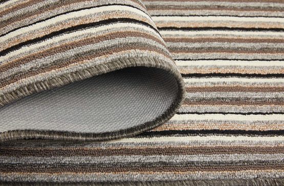 Dandy by William Armes, Ios Stripe Indoor Washable Runner, Silver, 180 x 67 - Image 3