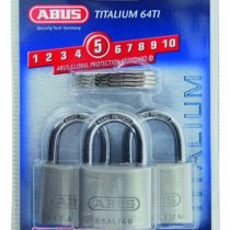ABUS 64TI/40 40mm Titalium Padlock (Pack of 3)