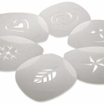aerolatte CA2TIN Cappuccino Art Stencils, Set of 6 - Transparent