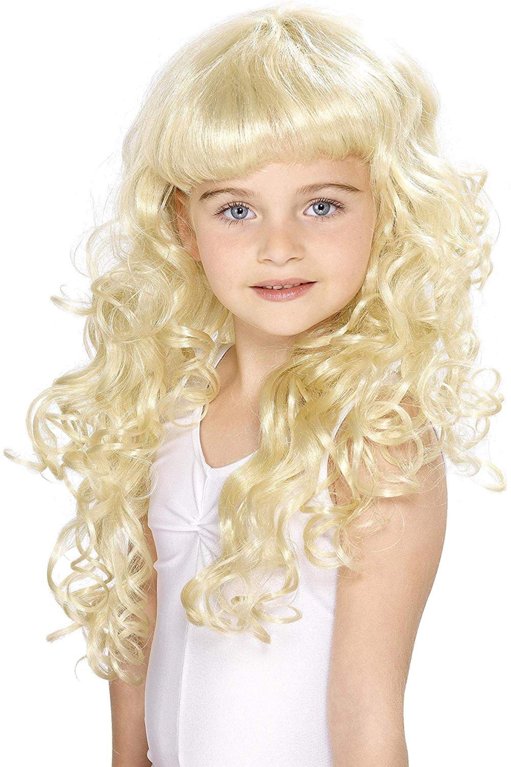 Girl's Princess Wig, Blonde, Curly