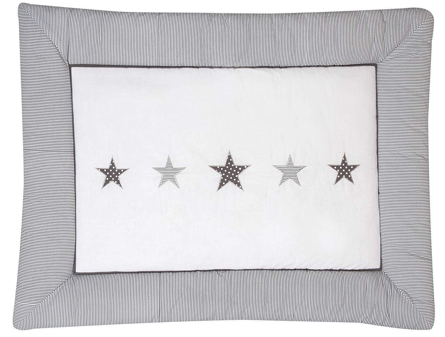 Schardt Embroidery Play Rug (100 x 135 cm, Grey), Beige