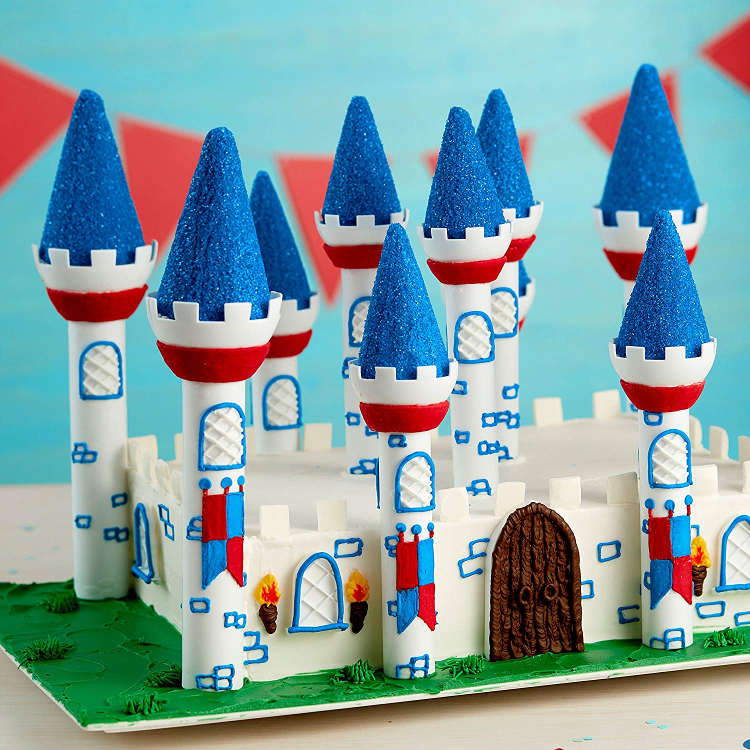 Wilton Castle Cake Tin Set, 32 Pieces, Multicolor, 16.22 x 27.4 x 32.480000000000004 cm - Image 4