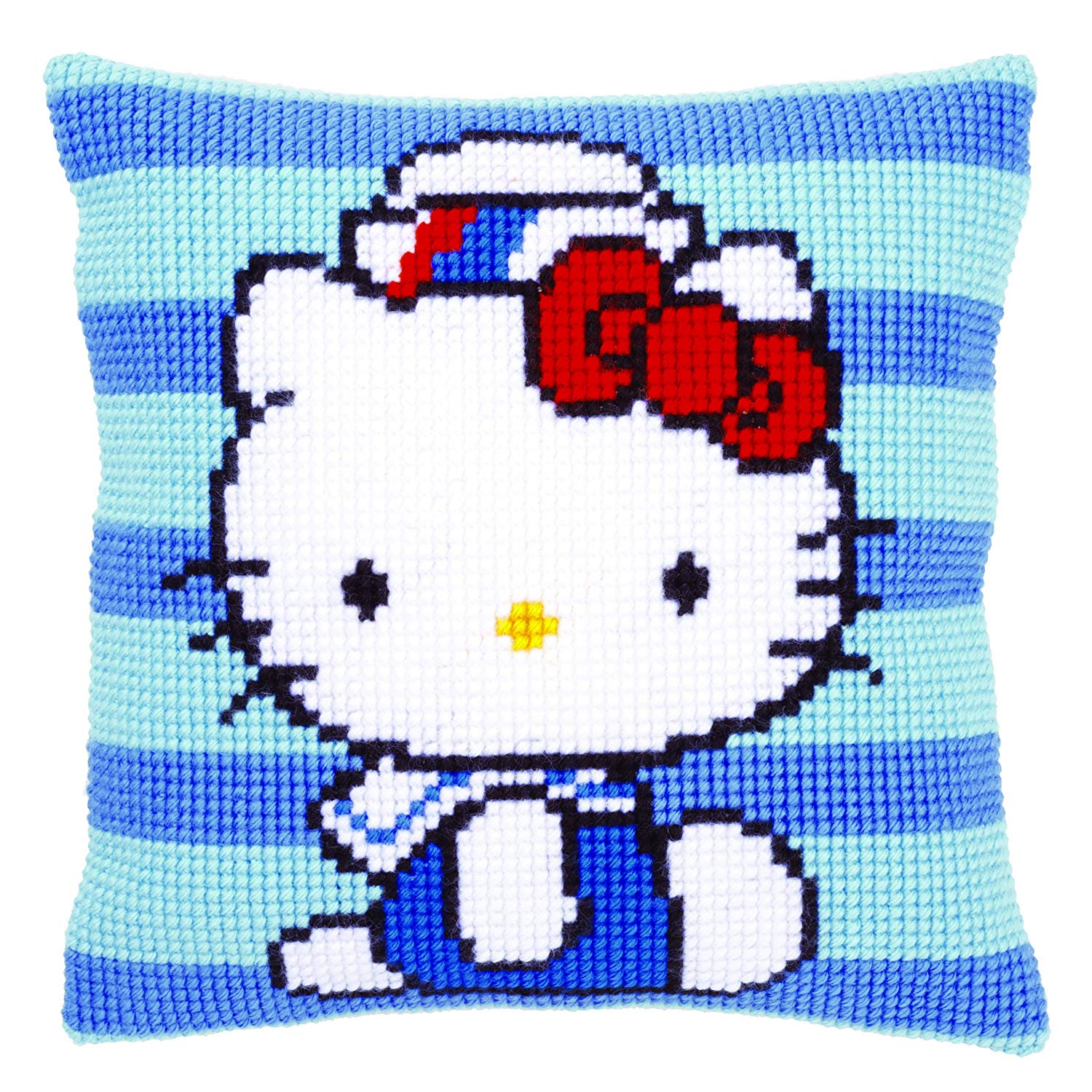 Vervaco 1-Piece Cushion Hello Kitty Marine, Blue
